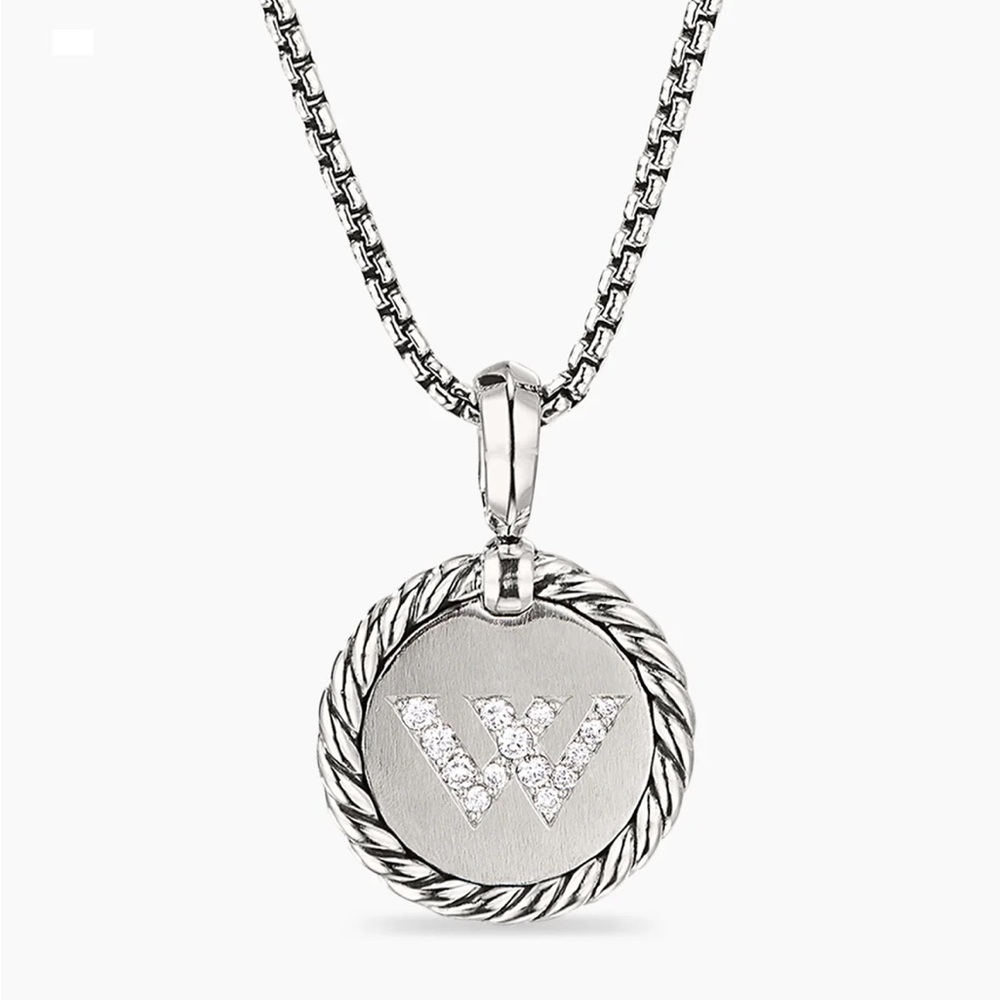 DAVID YURMAN W pendant necklace